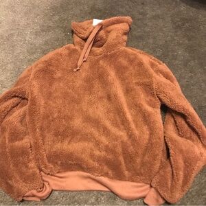 Planet Gold NWT Plush Top Pullover  Popover Womens Size Small carob brown